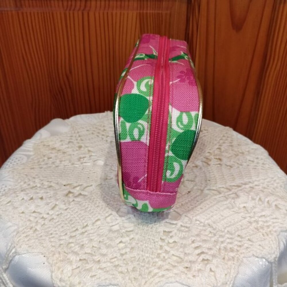 Lilly Pulitzer Floral Print Cosmetic Bag 9″ x 5″ Travel Pouch - Picture 4 of 7